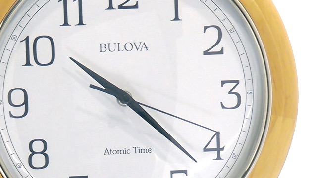 Amazon.com: Bulova C5005 Wooden Atomic Analog Wall Clock